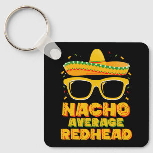 Durchschnittliche Rotschopf-Haar Mexican Cinco De  Schlüsselanhänger
