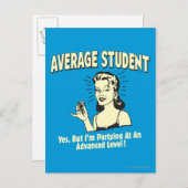 Durchschnittliche Studentin: Fortgeschrittene Teil Postkarte (Vorne/Hinten)