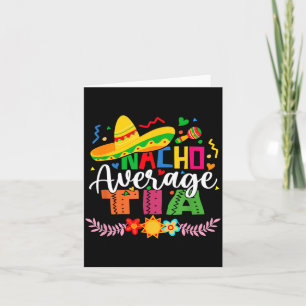 Durchschnittliche Tante Funny Mexican Vintage Cinc Karte