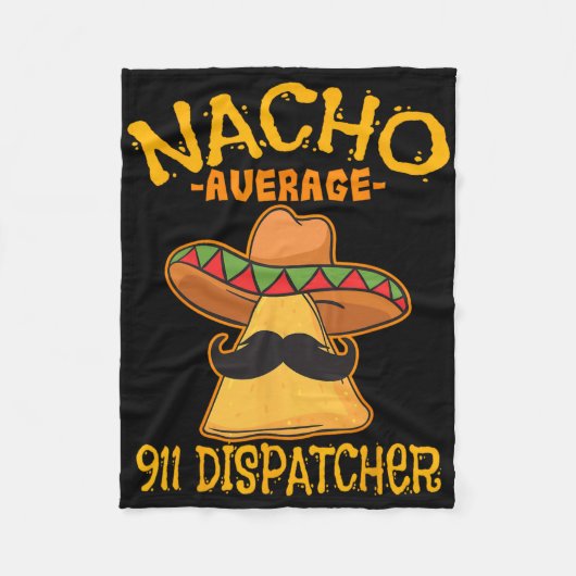 Durchschnittlicher 911-Dispatcher Mexikanischer Bo Fleecedecke (Vorderseite)