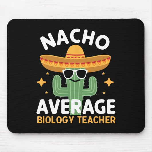 Durchschnittlicher Bio-Lehrer Nacho Cinco De Mayo Mousepad (Vorne)