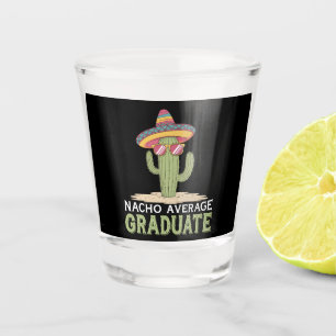 Durchschnittlicher Nacho-Absolvent Kaktus-Abschlus Schnapsglas
