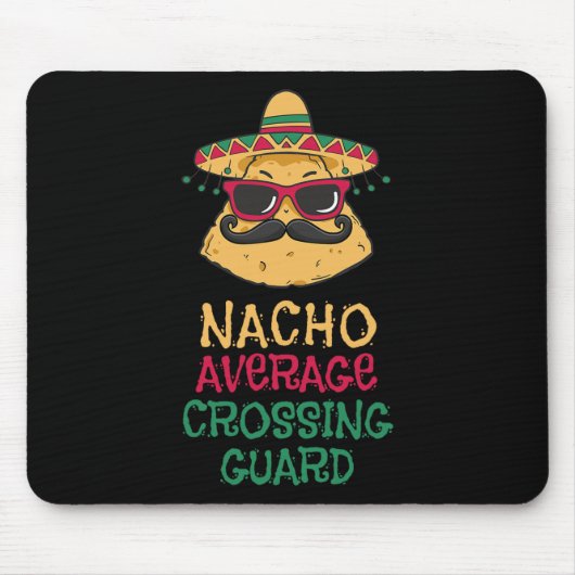 Durchschnittlicher Nacho-Ampelmann Cinco De Mayo  Mousepad (Vorne)