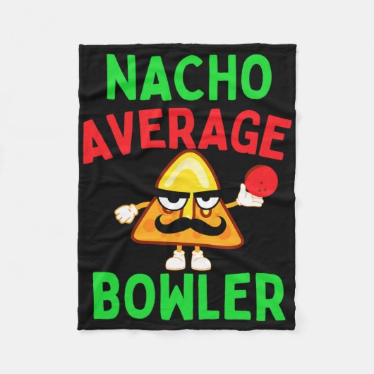 Durchschnittlicher Nacho-Bowler Cinco De Mayo Bowl Fleecedecke (Vorderseite)