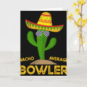 Durchschnittlicher Nacho-Bowler Cinco De Mayo Mexi Karte (Gelbe Blume)