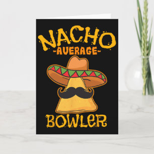 Durchschnittlicher Nacho-Bowler Mexikanisches Bowl Karte