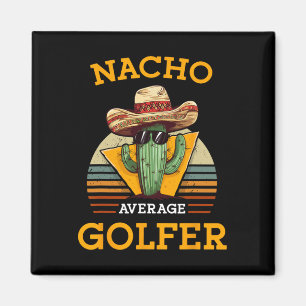Durchschnittlicher Nacho-Golfer Lustiger mexikanis Magnet