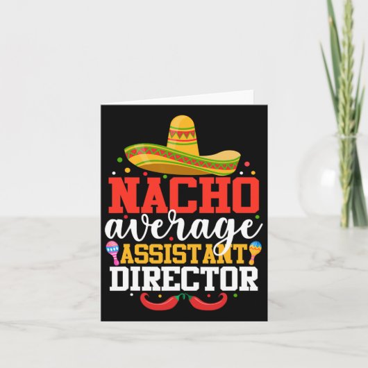 Durchschnittlicher Nacho-Instant-Regisseur Mexican Karte (Vorderseite)