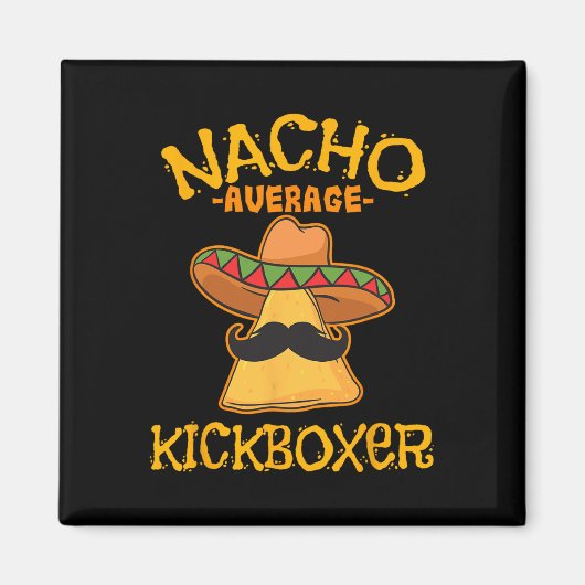 Durchschnittlicher Nacho-Kickboxer Cinco De Mayo M Magnet (Vorne)