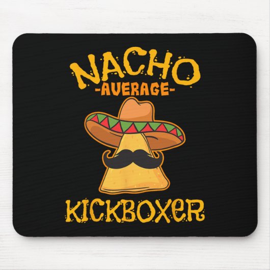 Durchschnittlicher Nacho-Kickboxer Cinco De Mayo M Mousepad (Vorne)