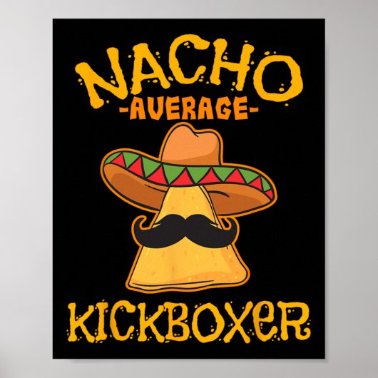 Durchschnittlicher Nacho-Kickboxer Cinco De Mayo M Poster (Vorne)