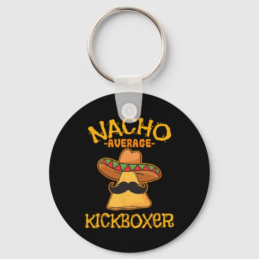 Durchschnittlicher Nacho-Kickboxer Cinco De Mayo M Schlüsselanhänger (Vorderseite)