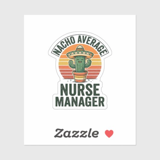 Durchschnittlicher Nacho-Krankenpfleger-Manager Lu Aufkleber (Blatt)