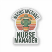 Durchschnittlicher Nacho-Krankenpfleger-Manager Lu Aufkleber (Vorderseite)