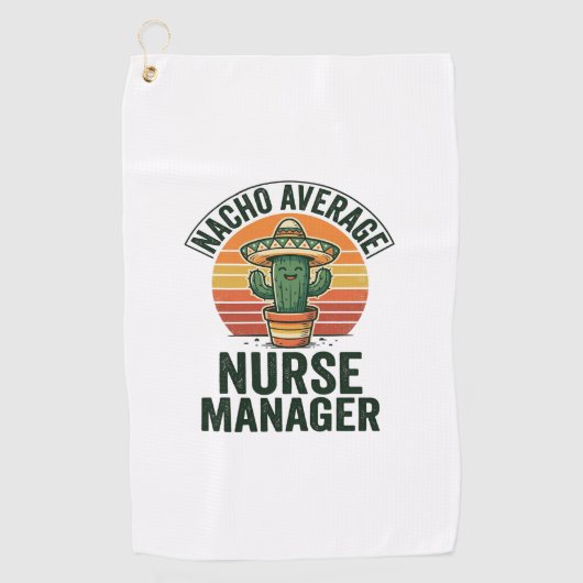 Durchschnittlicher Nacho-Krankenpfleger-Manager Lu Golfhandtuch (Vorderseite)