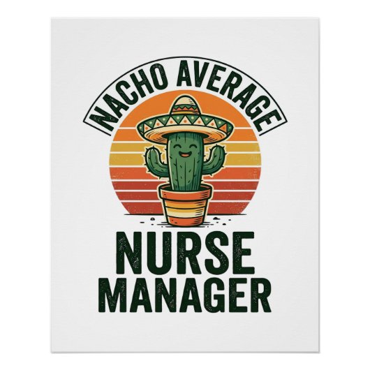 Durchschnittlicher Nacho-Krankenpfleger-Manager Lu Poster (Vorderseite)