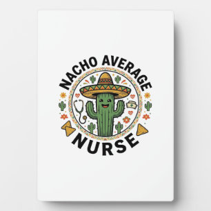 Durchschnittlicher Nacho-Krankenschwester-Kaktus-F Fotoplatte