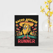 Durchschnittlicher Nacho-Läufer Cinco De Mayo Mexi Karte (Gelbe Blume)