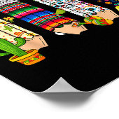 Durchschnittlicher Nacho-Lehrer Cinco De Mayo Fies Poster (Ecke)