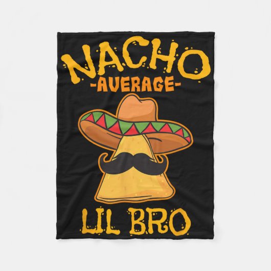 Durchschnittlicher Nacho-Lil-Bro-Cinco-De-Mayo-Mex Fleecedecke (Vorderseite)