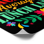 Durchschnittlicher Nacho-Mittagessen-Dame Sombrero Poster (Ecke)