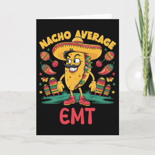 Durchschnittlicher Nacho-Notfall Cinco De Mayo Mex Karte