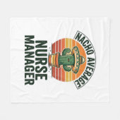 Durchschnittlicher Nacho-Nurse-Manager Lustiges Ka Fleecedecke (Vorderseite (Horizontal))