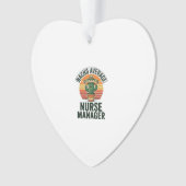 Durchschnittlicher Nacho-Nurse-Manager Lustiges Ka Ornament (Vorderseite)