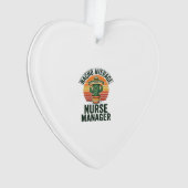 Durchschnittlicher Nacho-Nurse-Manager Lustiges Ka Ornament (Vorderseite)
