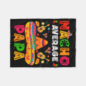 Durchschnittlicher Nacho-Papa Cinco De Mayo Mexika Fleecedecke (Vorderseite (Horizontal))