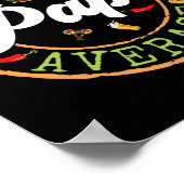 Durchschnittlicher Nacho-Papa-Kaktus Cinco De Mayo Poster (Ecke)