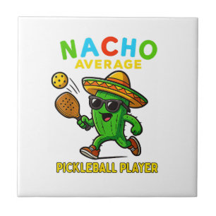 Durchschnittlicher Nacho-Pickleball-Spieler Fliese