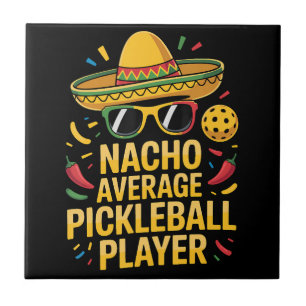 Durchschnittlicher Nacho-Pickleball-Spieler Fliese