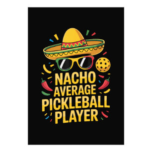 Durchschnittlicher Nacho-Pickleball-Spieler Fotodruck