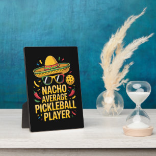 Durchschnittlicher Nacho-Pickleball-Spieler Fotoplatte