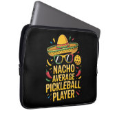 Durchschnittlicher Nacho-Pickleball-Spieler Laptopschutzhülle (Vorne Rechts)