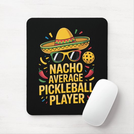 Durchschnittlicher Nacho-Pickleball-Spieler Mousepad (Mit Mouse)