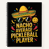 Durchschnittlicher Nacho-Pickleball-Spieler Notizblock (Vorderseite)