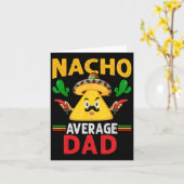 Durchschnittlicher Nacho-Vater Cinco De Mayo Karte (Gelbe Blume)