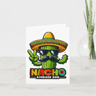 Durchschnittlicher Nacho-Vater Cinco De Mayo Mexik Karte