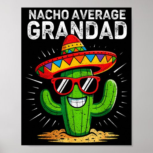 Durchschnittlicher Opa lustig Cinco de Mayo mexika Poster (Vorne)