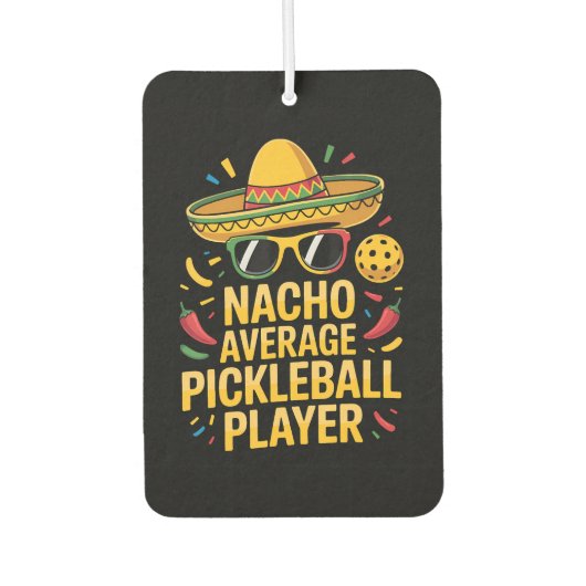 Durchschnittlicher Pickleball-Spieler Autolufterfrischer (Vorderseite)