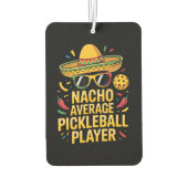 Durchschnittlicher Pickleball-Spieler Autolufterfrischer (Rückseite)