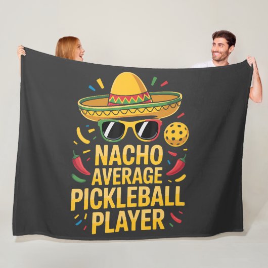 Durchschnittlicher Pickleball-Spieler Fleecedecke (Beispiel)