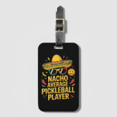 Durchschnittlicher Pickleball-Spieler Gepäckanhänger (Vorderseite Vertikal)