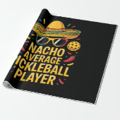 Durchschnittlicher Pickleball-Spieler Geschenkpapier (Ungerollt)