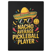 Durchschnittlicher Pickleball-Spieler Klemmbrett (Rückseite)
