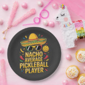 Durchschnittlicher Pickleball-Spieler Pappteller (Party)