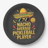 Durchschnittlicher Pickleball-Spieler Pappteller (Vorderseite)