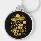 Durchschnittlicher Pickleball-Spieler Schlüsselanhänger (Vorne)